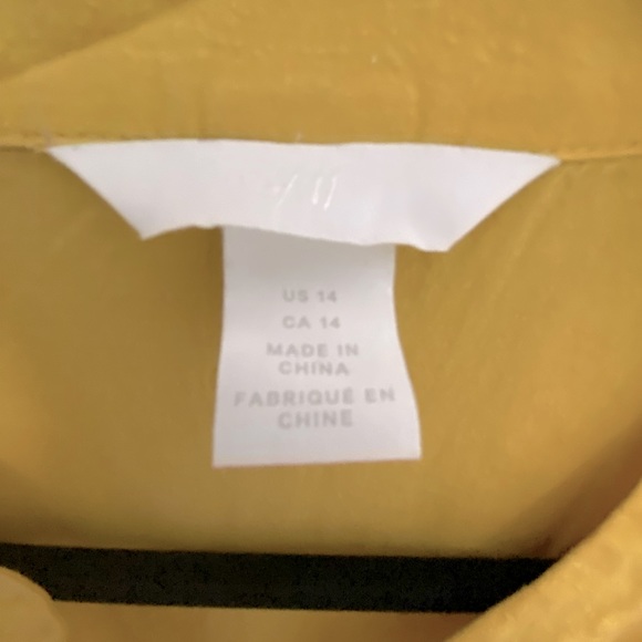 H&M Yellow (mustard) Long Tunic/ Beach Cover - Picture 4 of 4